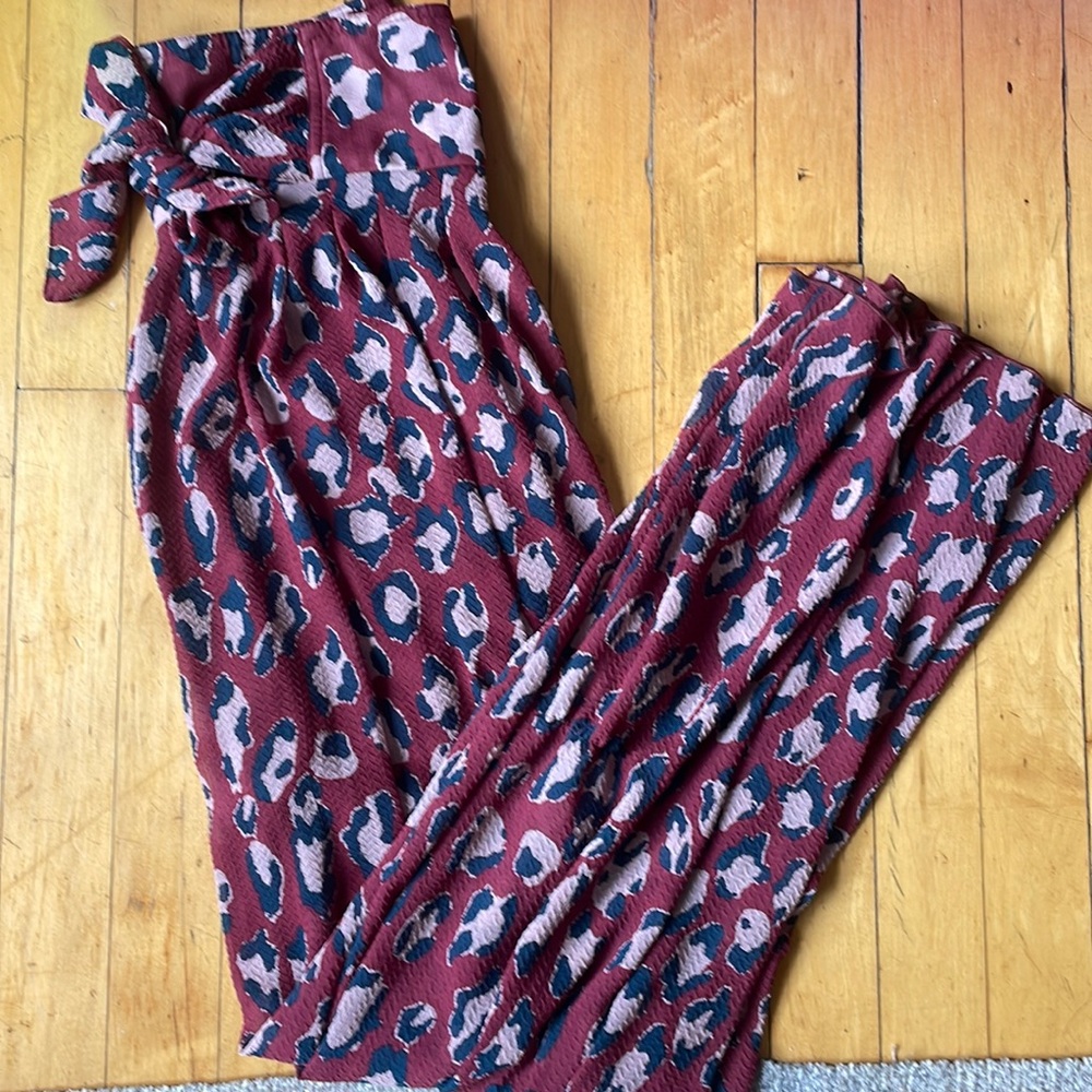 Free People Wide Leg Printed Pants